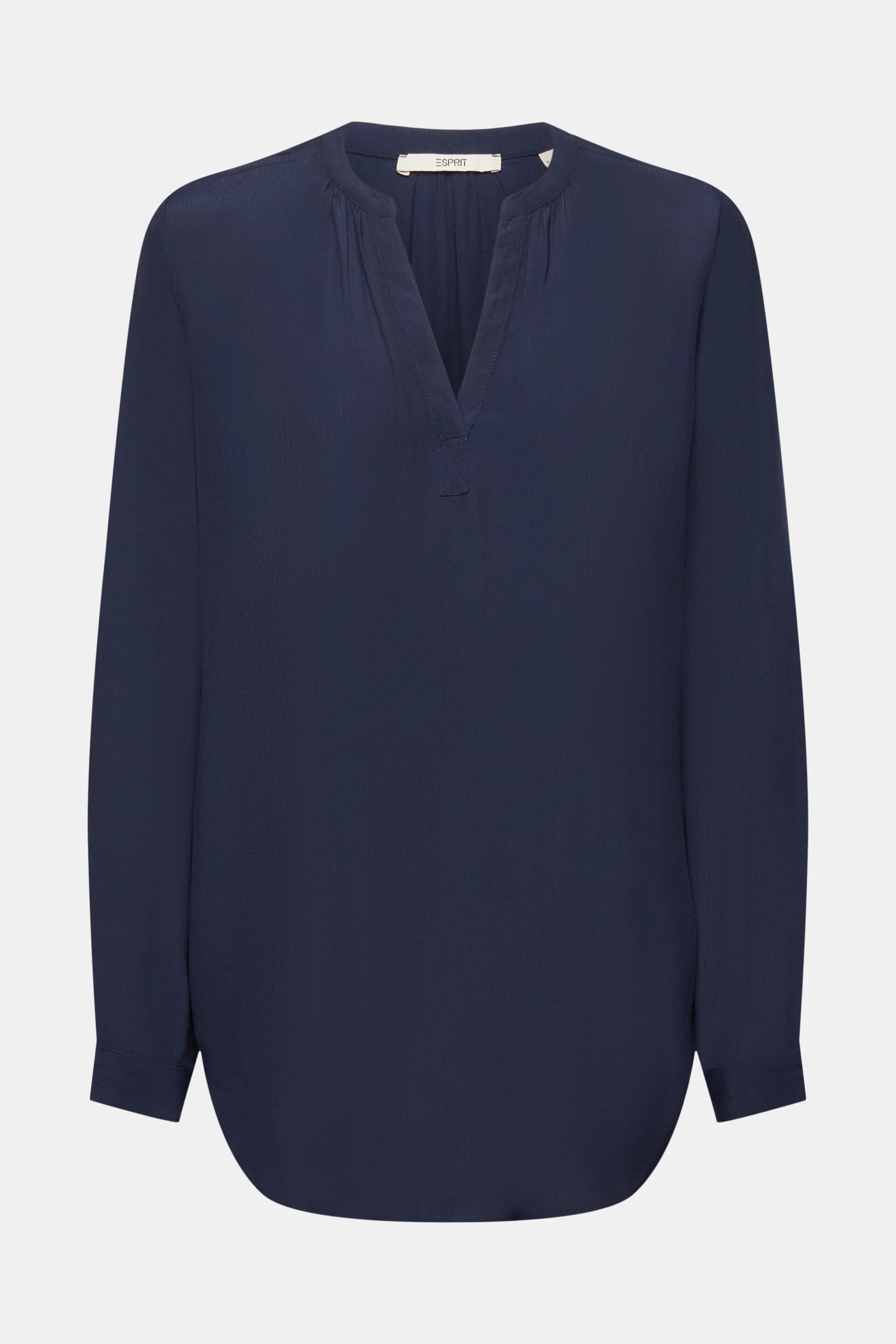 ESPRIT - Bluse mit V-Ausschnitt in aus Shop und unserem Online LENZING™- ECOVERO™-Viskose