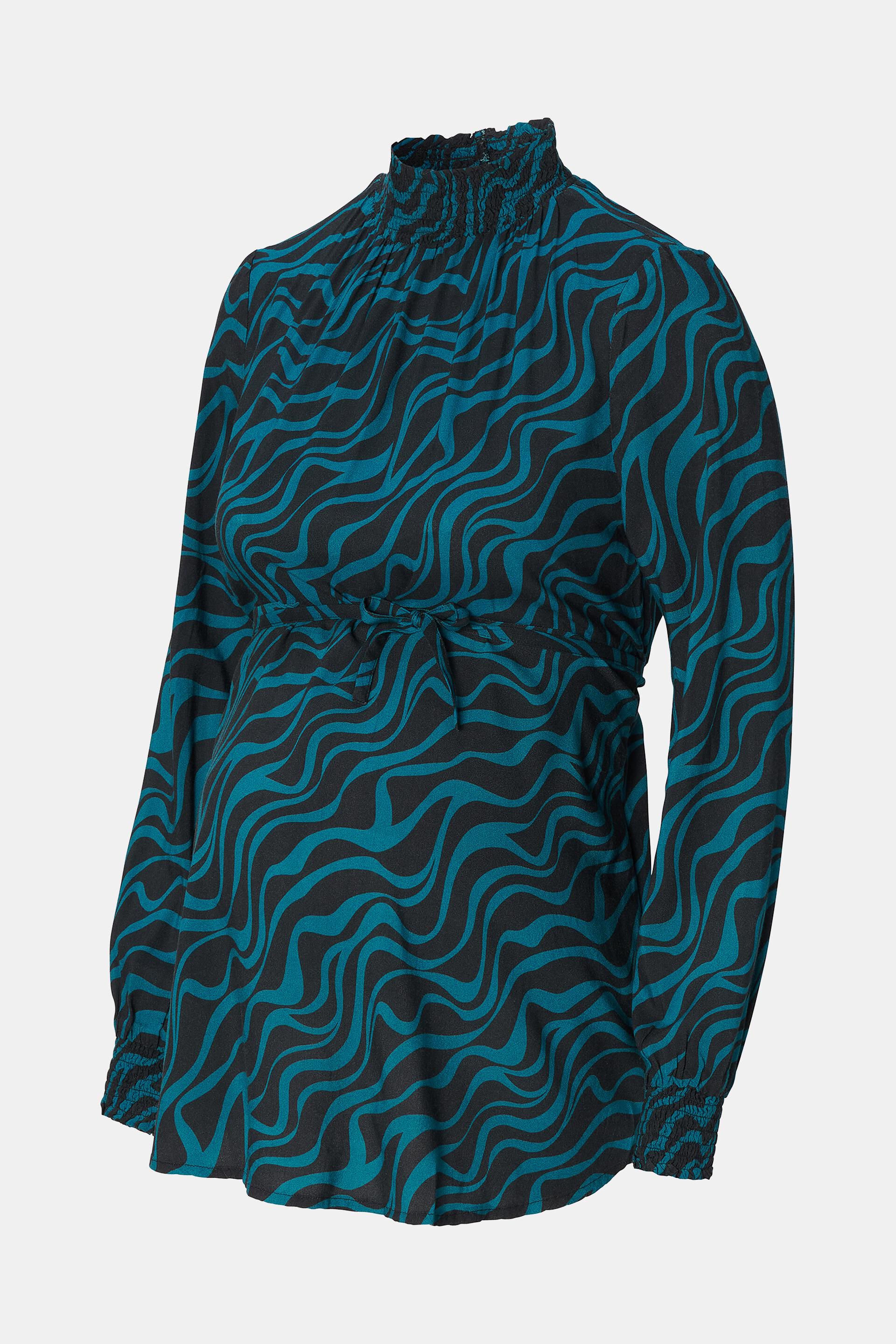 ESPRIT - Online Bluse mit in Muster und Stehkragen Shop unserem