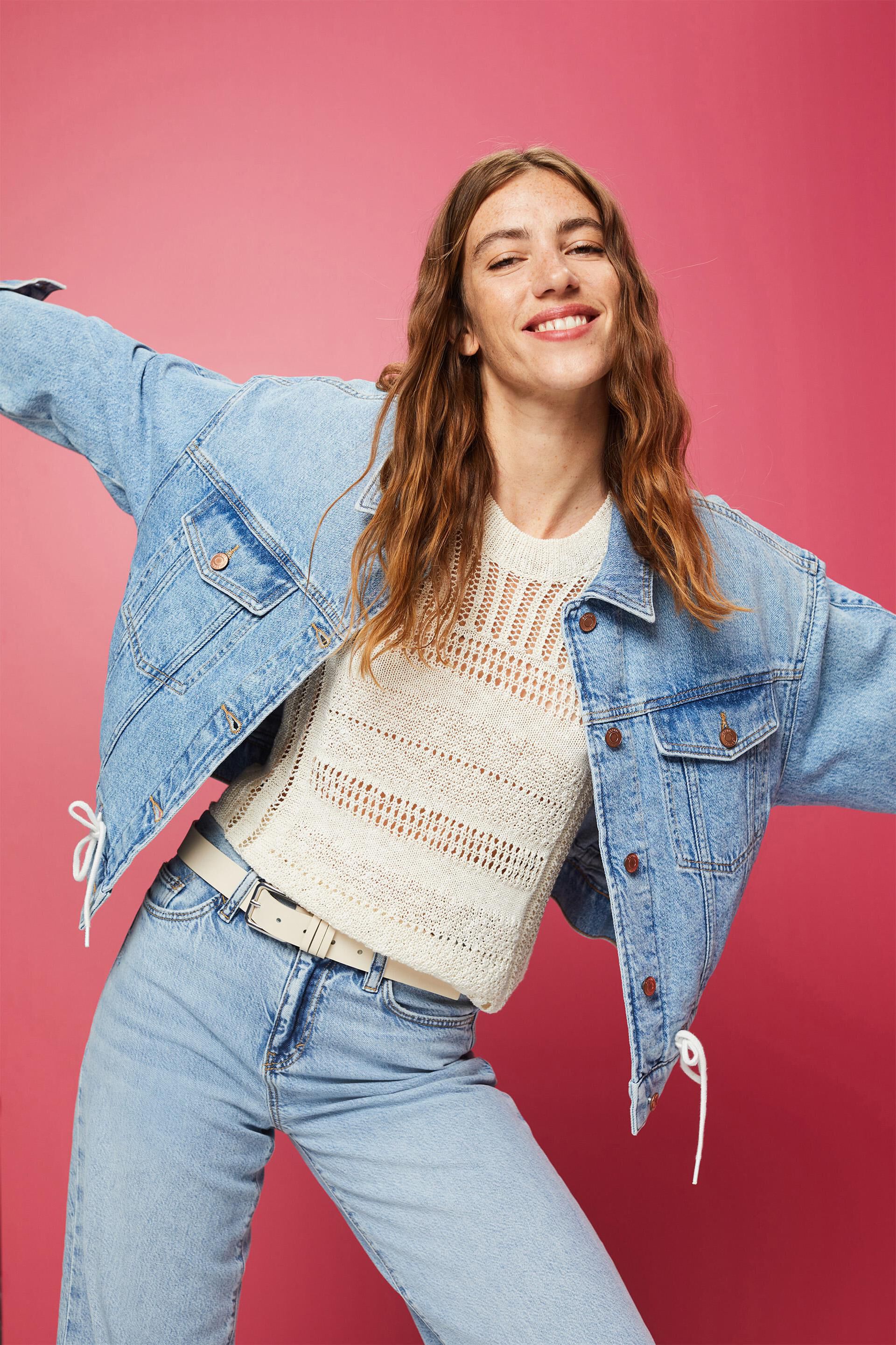 ESPRIT - Jeansjacke unserem Shop Oversized in in leichter Online Waschung