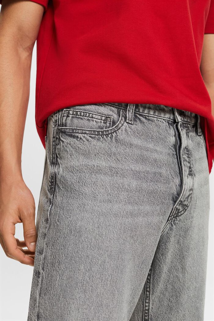 Lockere Retro-Jeans mit mittlerer Bundhöhe, BLACK LIGHT WASHED, detail image number 4