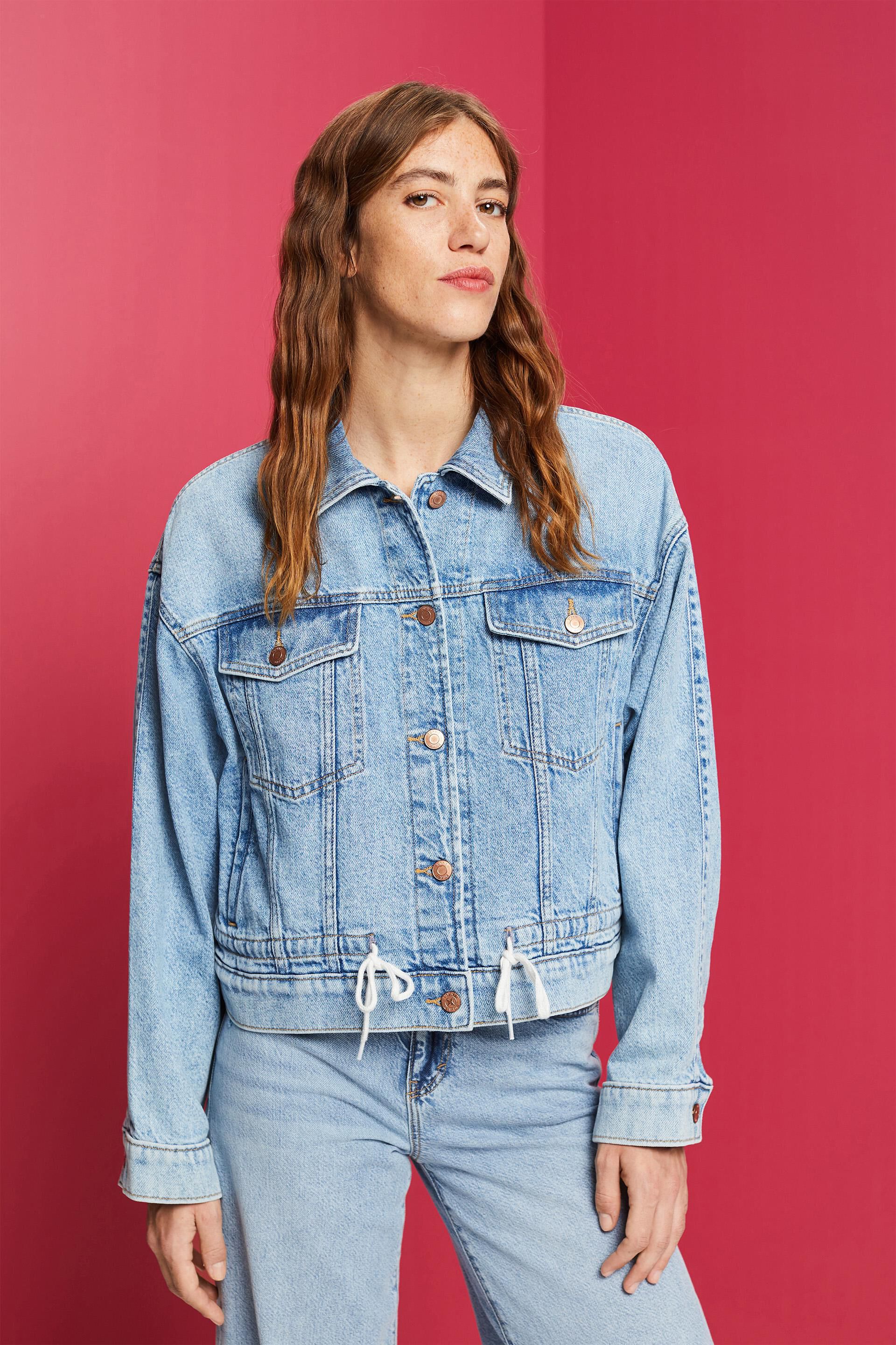 ESPRIT - Oversized Online Waschung Shop Jeansjacke in unserem leichter in