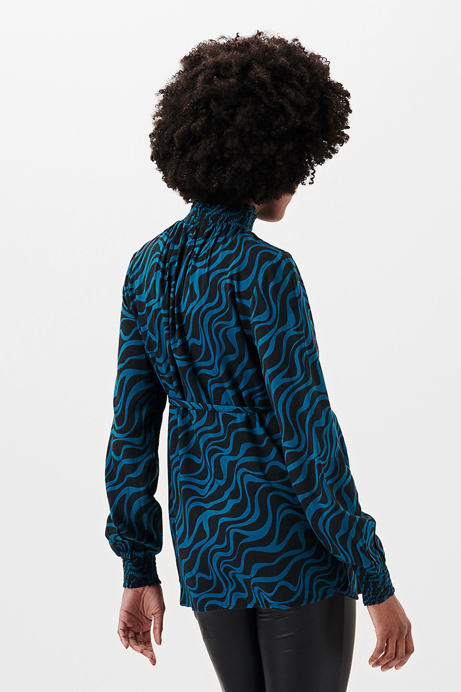 ESPRIT - Stehkragen in mit unserem und Online Shop Muster Bluse