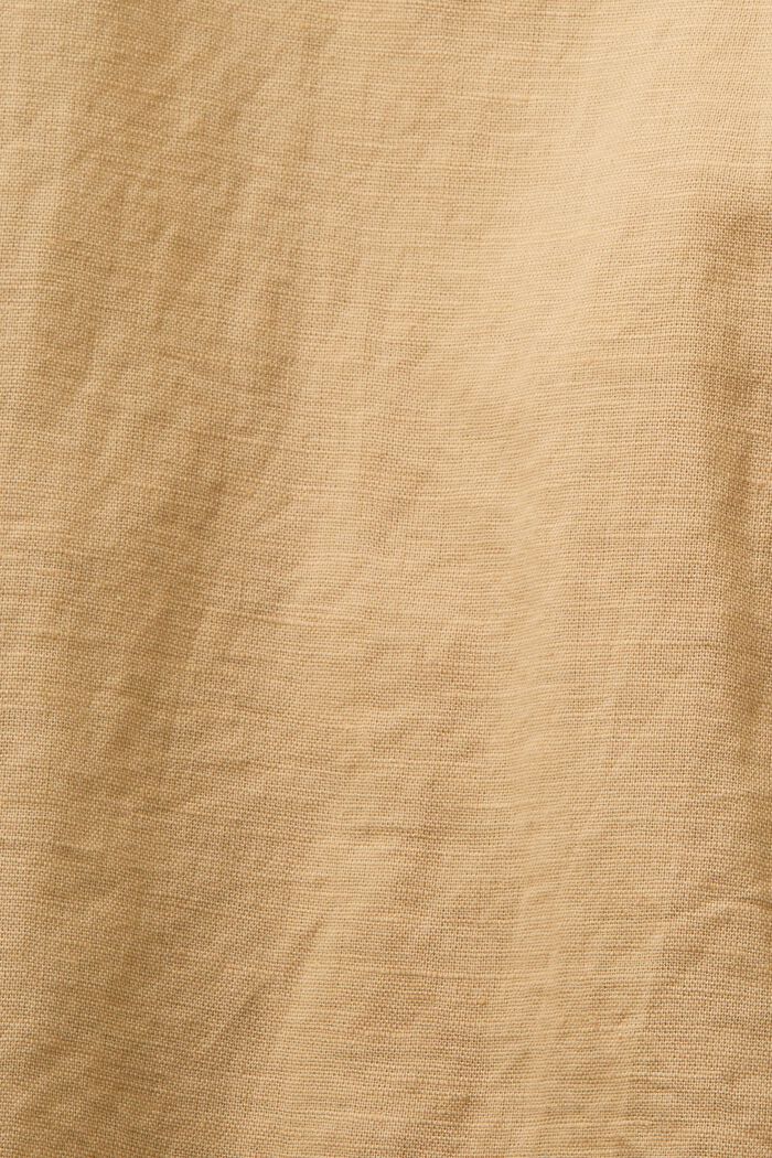 Bluse aus einem Leinenmix, BEIGE, detail image number 5