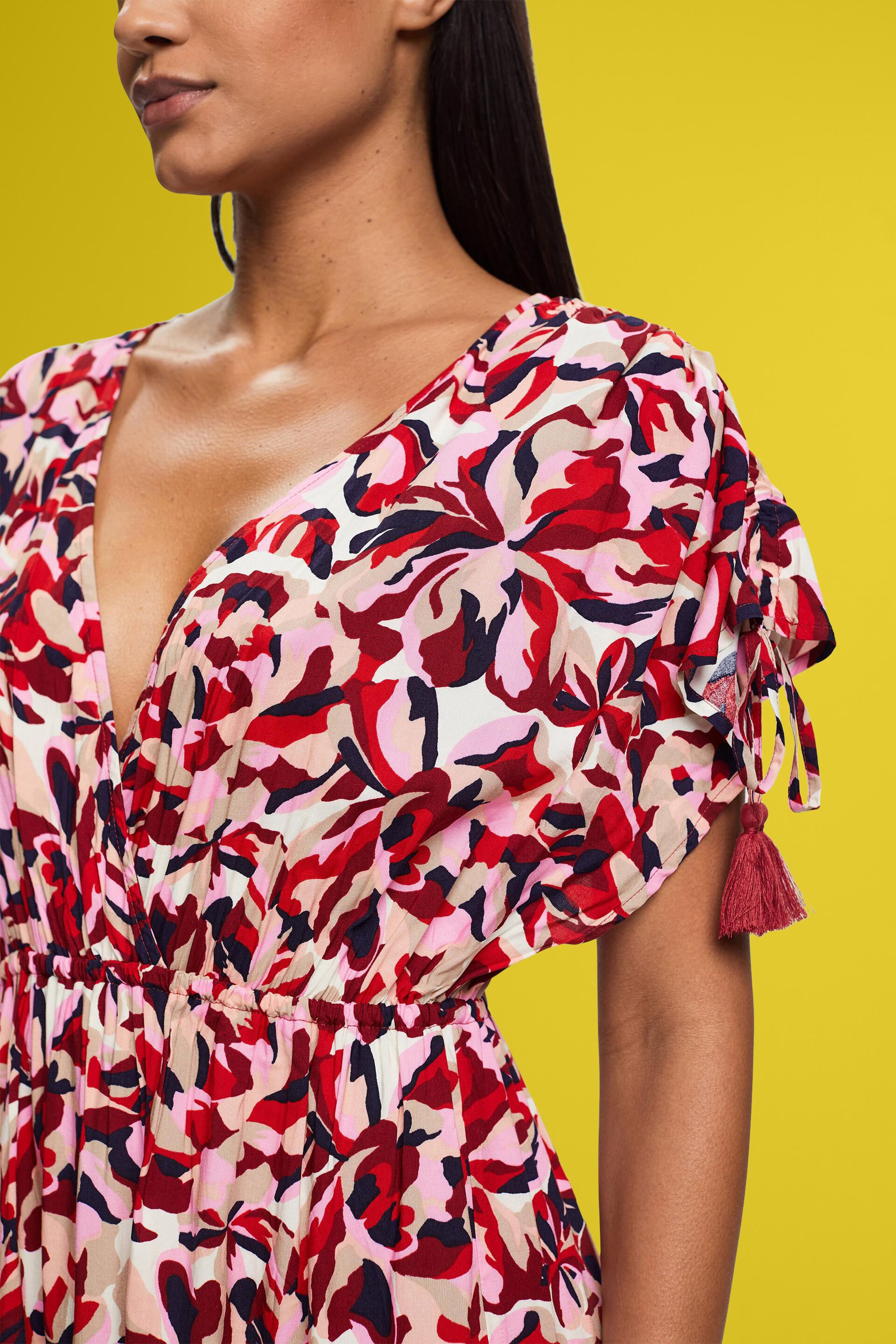 ESPRIT - Maxi-Strandkleid Muster mit Online Shop unserem in floralem