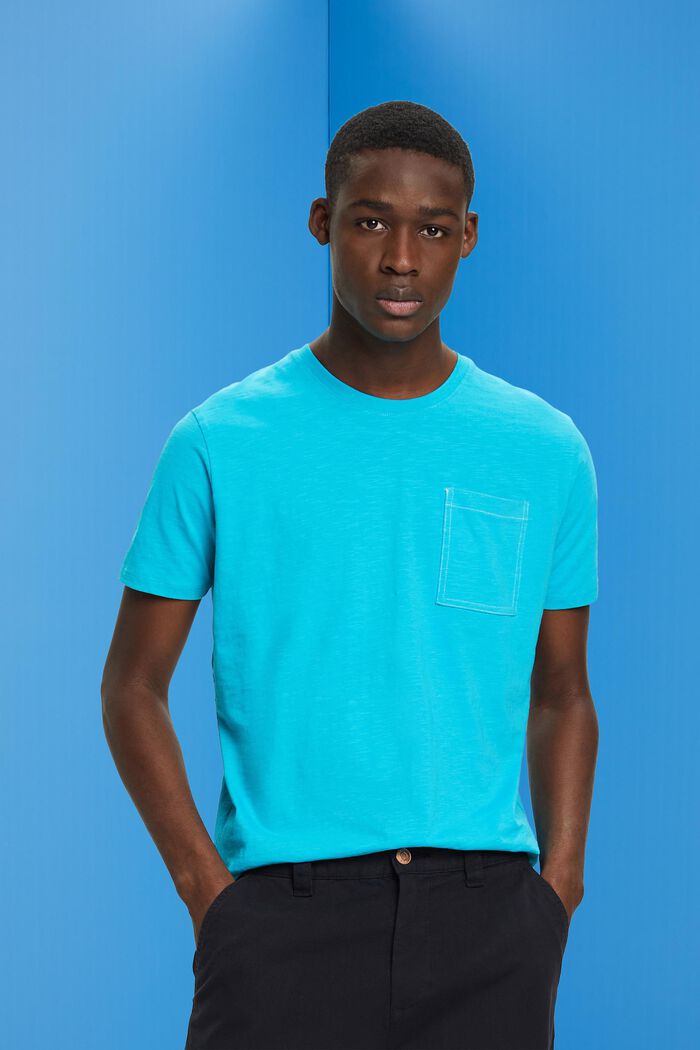 Shop ESPRIT unserem Brusttasche mit Online - in Baumwoll-T-Shirt