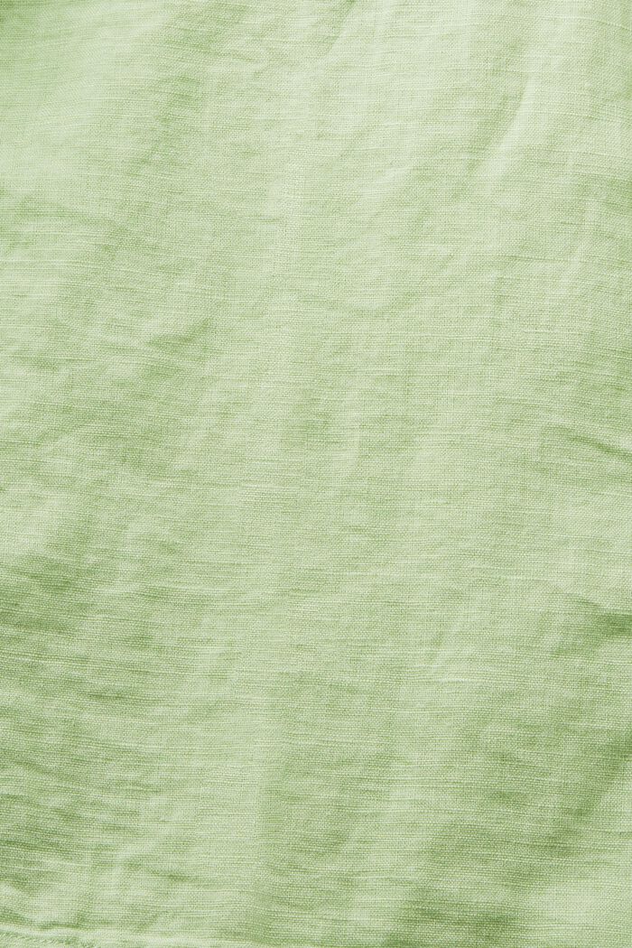 Bluse aus Baumwoll-Leinen-Mix, LIGHT GREEN, detail image number 6