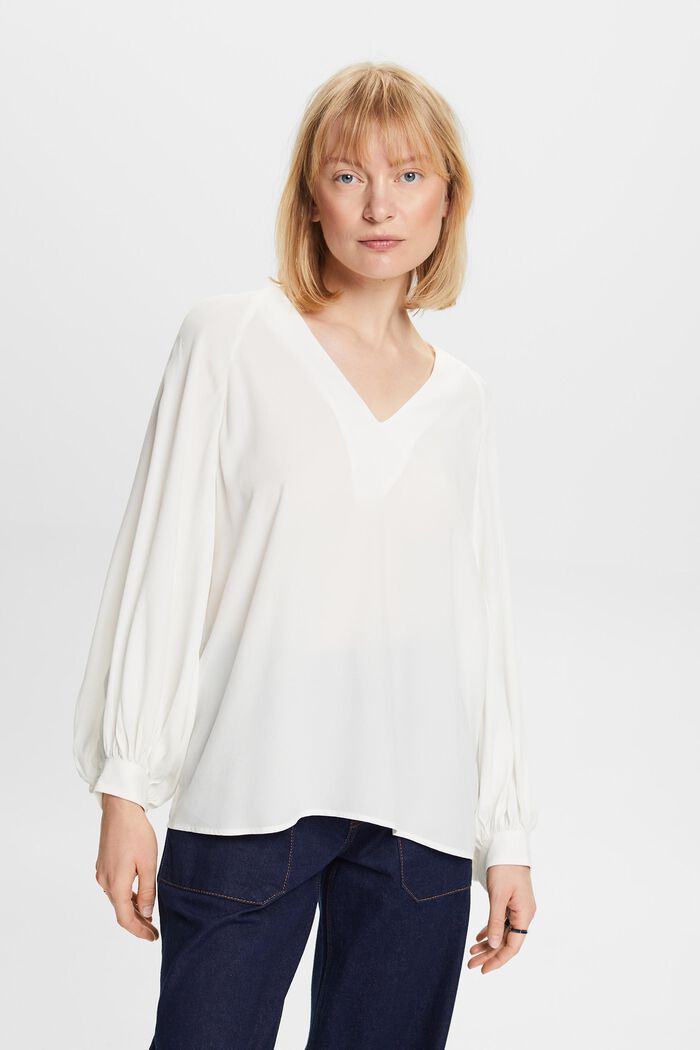 ESPRIT - Bluse mit V-Ausschnitt in Online Shop unserem