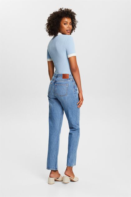 Retro-Jeans mit gerader Passform und hohem Bund